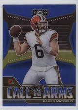 2021 Panini Playoff Call to Arms Blue Prizm Baker Mayfield #CA-BMA 0b7v
