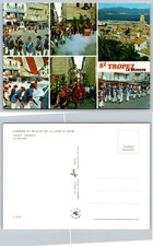 Postal St Tropez La Bravade Desfile Riviera Francesa SIRA Cromo Les Ediciones