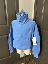 Lululemon Scuba Oversized Funnel Neck XS/S Blue Half Zip NWT 118