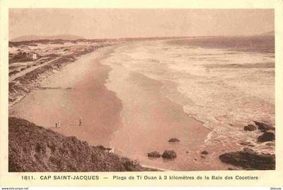 Carte Postale Ancienne - Vietnam - Cap Saint Jacques - Plage de Ti Ouan à 3 kilo - Photo 1/2