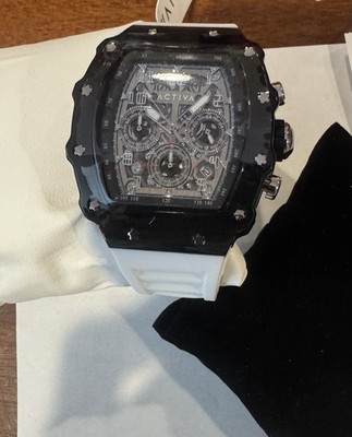    NEW!! Activa Fury X Invicta Watch Skeleton Dial - White 44mm ACW2305-018