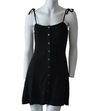 TopShop Ribbed Button Down Mini Dress Size 4 Small