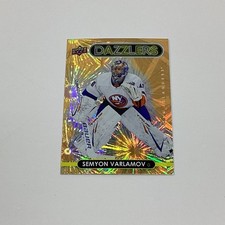 Semyon Varlamov Islanders 2021-22 Dazzlers Upper Deck Gold Parallel Insert DZ-29