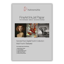 Hahnemuhle Sample Pack Matt FineArt Textured Inkjet Paper,8.5x11",10 Sheets