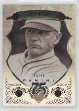 2014 Panini Hall of Fame Green Shield Red 8/50 Zack Wheat #29 HOF Shield 0q3