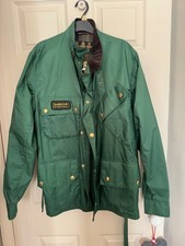 Barbour International Nylon Jacket Men's Size L Green