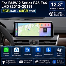 12.3'''' Navigation Autoradio Android 14 Touchscreen EVO F�r BMW 2 Series F45 F46