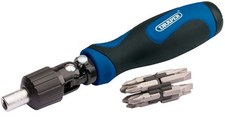 Image of Draper Ratchet Screwdriver and Bit Set (13 Piece)