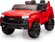 Baby Car 24V 2-Seater Truck Licensed Chevrolet Silverado Ride on Toy W/Parent Re