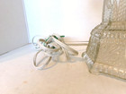 Crystal 1930-40 small table lamp with hanging crystal's — photo 9