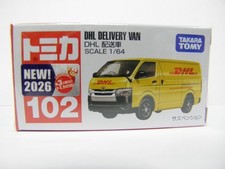 Takara Tomy Tomica 1:64 Toyota Hiace DHL Delivery Van  102