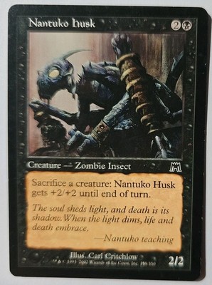 MTG Magic The Gathering Card Nantuko husk Creature Zombie Insect Black Onslaught