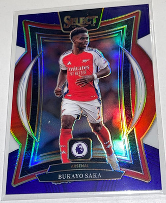 RARE BUKAYO SAKA MULTI COLOR REFRACTOR 2024-25 PANINI SELECT PREMIER LEAGUE