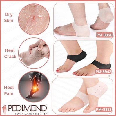 2 Stück Knöchelstützsocken Gel Kompressionshülse Fersengelsocken Plantarfasziitis