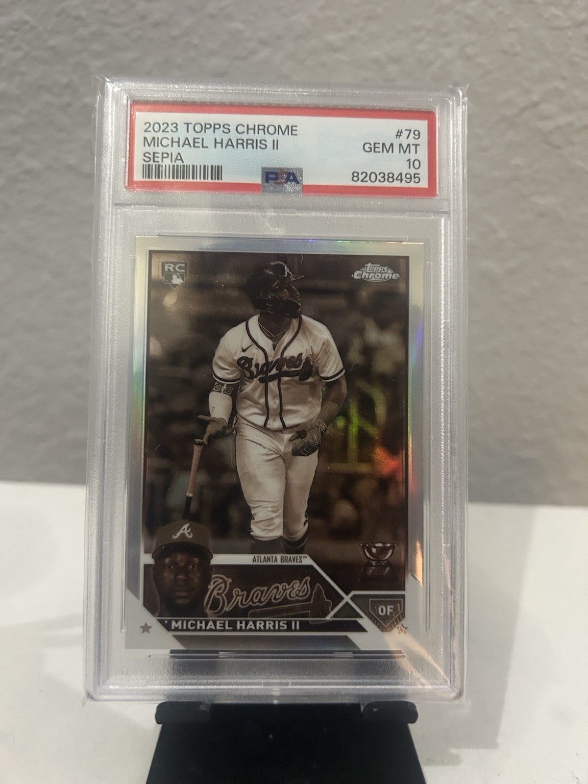 2023 Topps Chrome - Michael Harris II #79 Sepia Refractor (RC) PSA 10