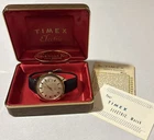 Vintage Timex Electric Mens Watch Gold Tone , Working Rare,box And Paperwork