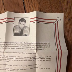 Mike Tyson's Punch-Out Nintendo NES Punchout Original Letter & Manual (writing)
