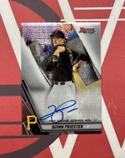 Quinn Priester 2019 Bowman's Best Best of 2019 Refractors Auto Pirates / Brewers
