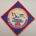 Scouts 21st World Jamboree 2007 Norfolk Contingent Iceni Troop Patch UK 100 Year