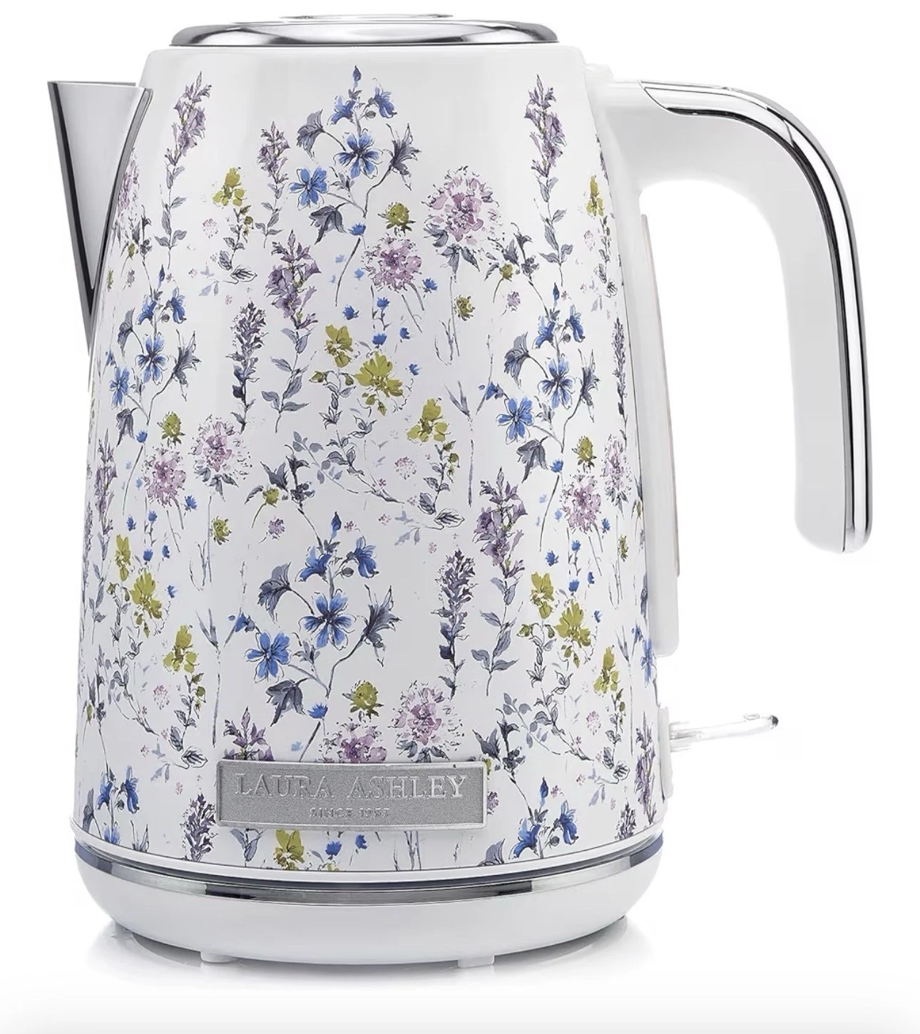 Stainless Steel Electric Jug Kettle 1.7 Liter - 1500W Rapid Boil Wild Meadow NEW