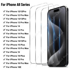 Tempered Glass Screen Protector Lot For iPhone 17 16 15 14 13 12 11 Pro X XS XR