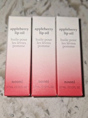 3 Korean Lip Oil  Appleberry Nooni Long-Lasting Revitalizing &Tinting 0.12 Fl Oz