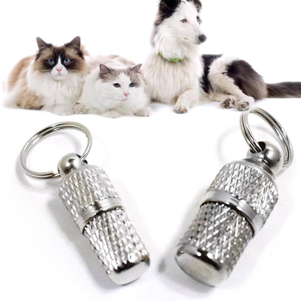 2 Pcs Accessori Per Animali Domestici Barile Identificativo Cani Gatti foto 2