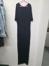 Size 14 Black Vneck Maxi Dress