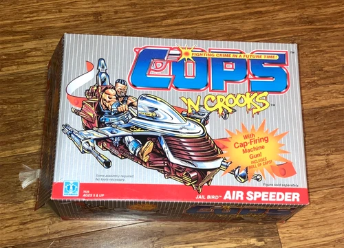 Vintage Cops 'N Crooks Jail Bird Air Speeder Vehicle 1988 Hasbro NIB