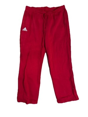 Adidas Originals Jogger Sweat Pants Red Pockets Mens XL Training Active
