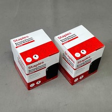 STAPLES 2 PACK Personal Dual Powered Pencil Sharpener Black ST62625