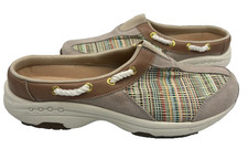 Easy Spirit Women's SE Travel Time Slip On Walking Mules Tan/Multi Size:6.5 187Q