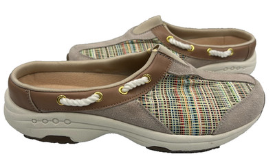 Easy Spirit Women's SE Travel Time Slip On Walking Mules Tan/Multi Size:7 187Q