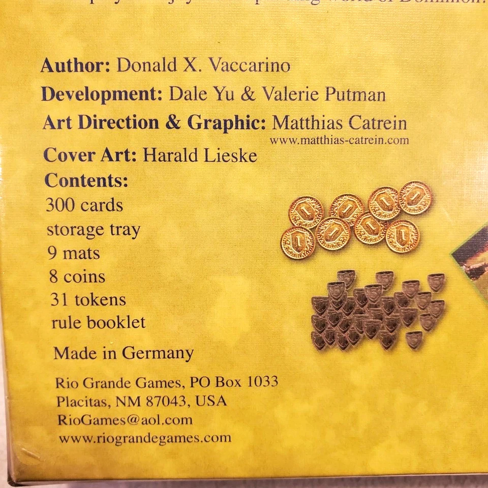 Jogo de tabuleiro Dominion Prosperity expansão Rio Grande jogos estratégia novo lacrado - Imagem 4 de 4