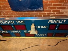 Vintage Unitec 929 7ft digital Scoreboard With Megaphone 7'x31" 2.5'  AS-IS