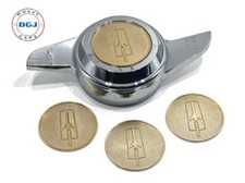 Oldsmobile Gold Lowrider Wire Wheel Metal Chips Emblems S2