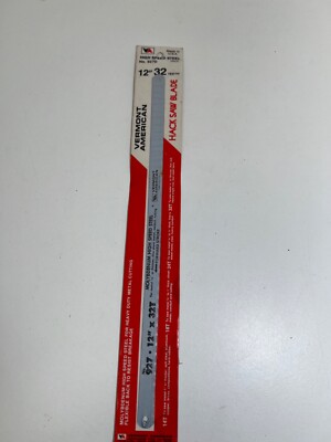 Vermont American Part #927D HackSaw Blade 12'' 32 Teeth, 1 Blade, Cuts Metal