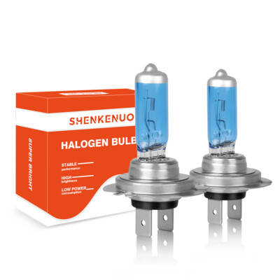 H7 Halogen Headlight Bulbs - 4200K Bright Warm White, 800+ Hours, 2-Pack