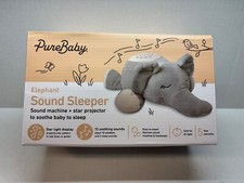 PureBaby Sound Sleepers Sound Machine & Star Projector - Elephant