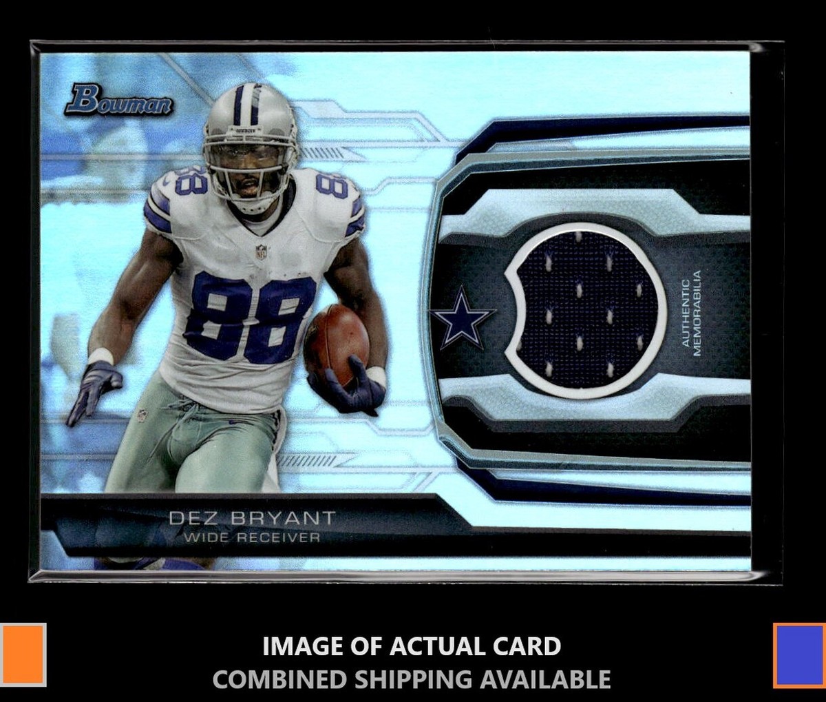 2013 Bowman #BR-DBR Dez Bryant Jersey Relics Dallas Cowboys 1xb
