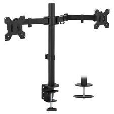 Dual Monitor Mount | Double Monitor Desk Stand | Two Heavy Duty Full Motion Adju