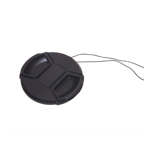 49-77mm Camera Center Pinch Snap On Front Lens Cap Cover For Nikon Canon Black - Picture 10 of 21