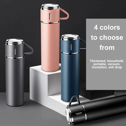 Isolierflasche Edelstahl 500ML Thermoskanne Kalt & Warm+ - Bild 4 von 16