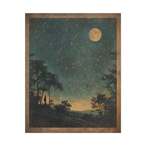 Retro ASTRONOMY Wall Art, Vintage STARGAZER Poster Print, Sky Star Moon Decor - Picture 14 of 15