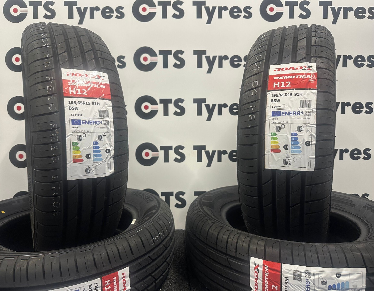 4 X 195/65R15 RoadX RXMOTION H12 91H Brand New Quality Cheap Tyres 195 65 15