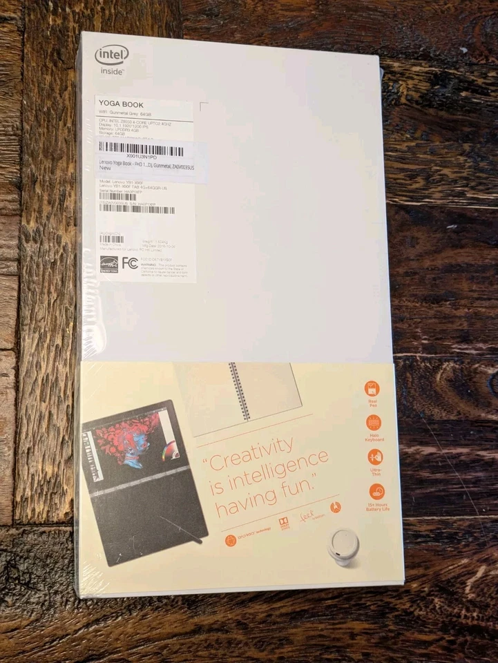NEW/SEALED Lenovo Yoga Book YB1-X90F 64GB, Wi-Fi, 10.1in Android Tablet Gunmetal - Image 2 of 3