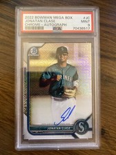 2022 Bowman Chrome Jonatan Clase Mega Box Mojo Auto #BMA-JC PSA 9