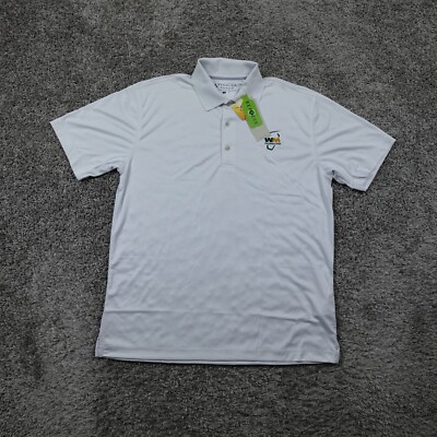 Waste Management Polo Shirt Mens Medium TPC Scottsdale Performance Bermuda Sands