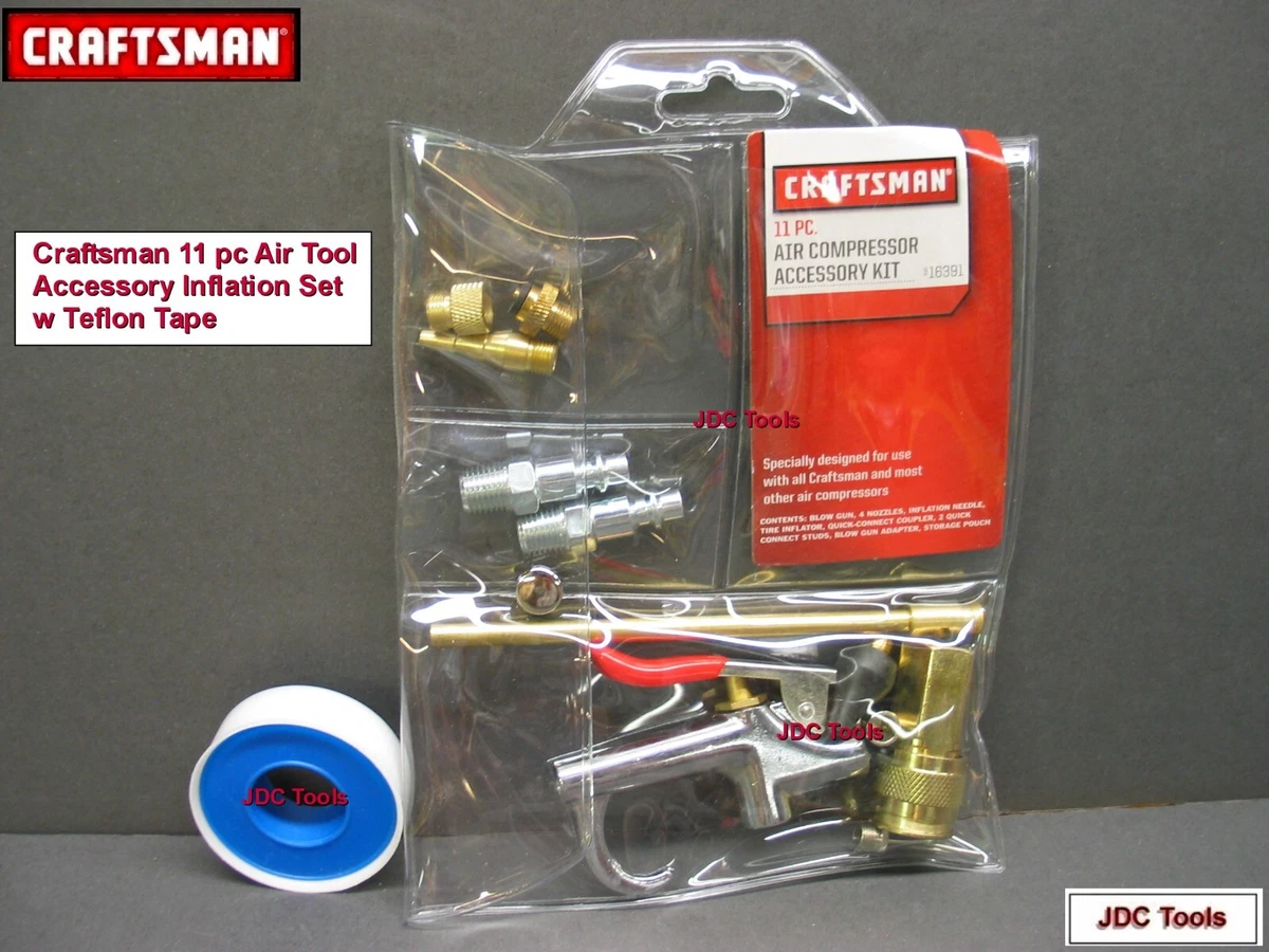 CRAFTSMAN AIR TOOL ACCESSORY SET 11 pc WITH STORAGE