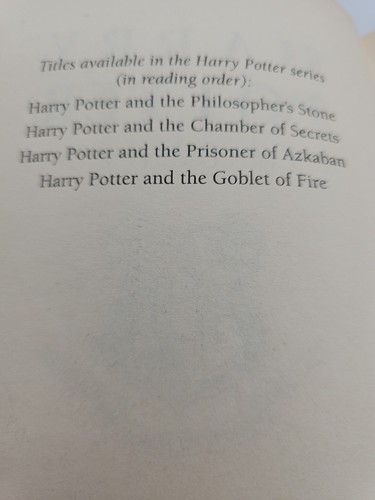 Harry Potter and the Goblet of Fire J.K. Rowling 1st/1st Ed UK Omnia 2000 HCDJ - Picture 8 of 8